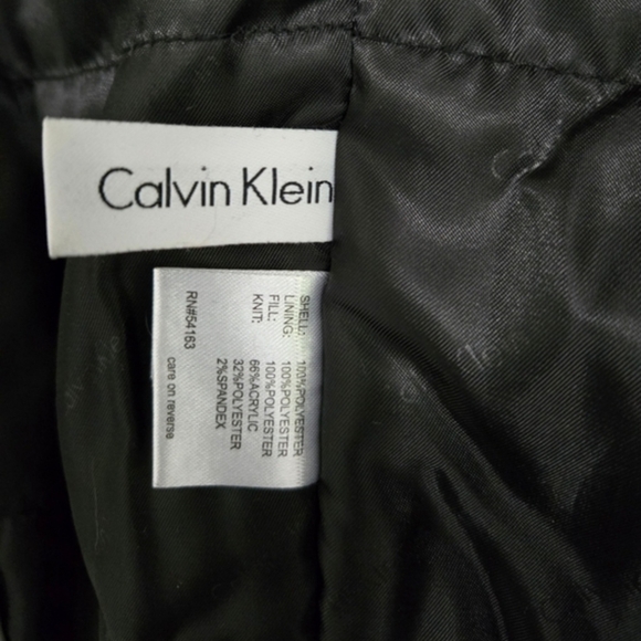 Calvin Klein Men's Water Resistant Coat Size L Black Mid-length Zip-Up - Picture 9 of 13